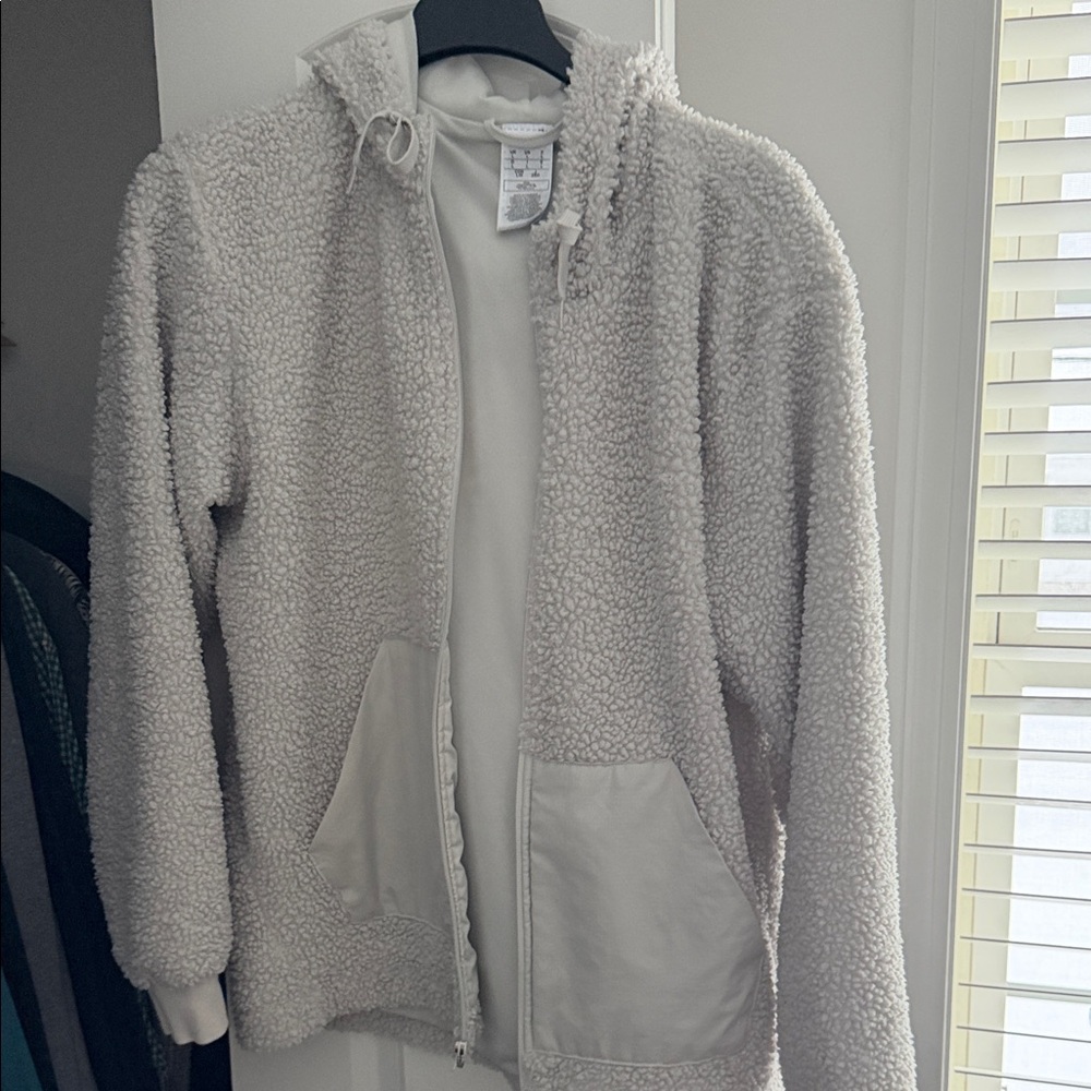 adidas Cream Sherpa Jacket